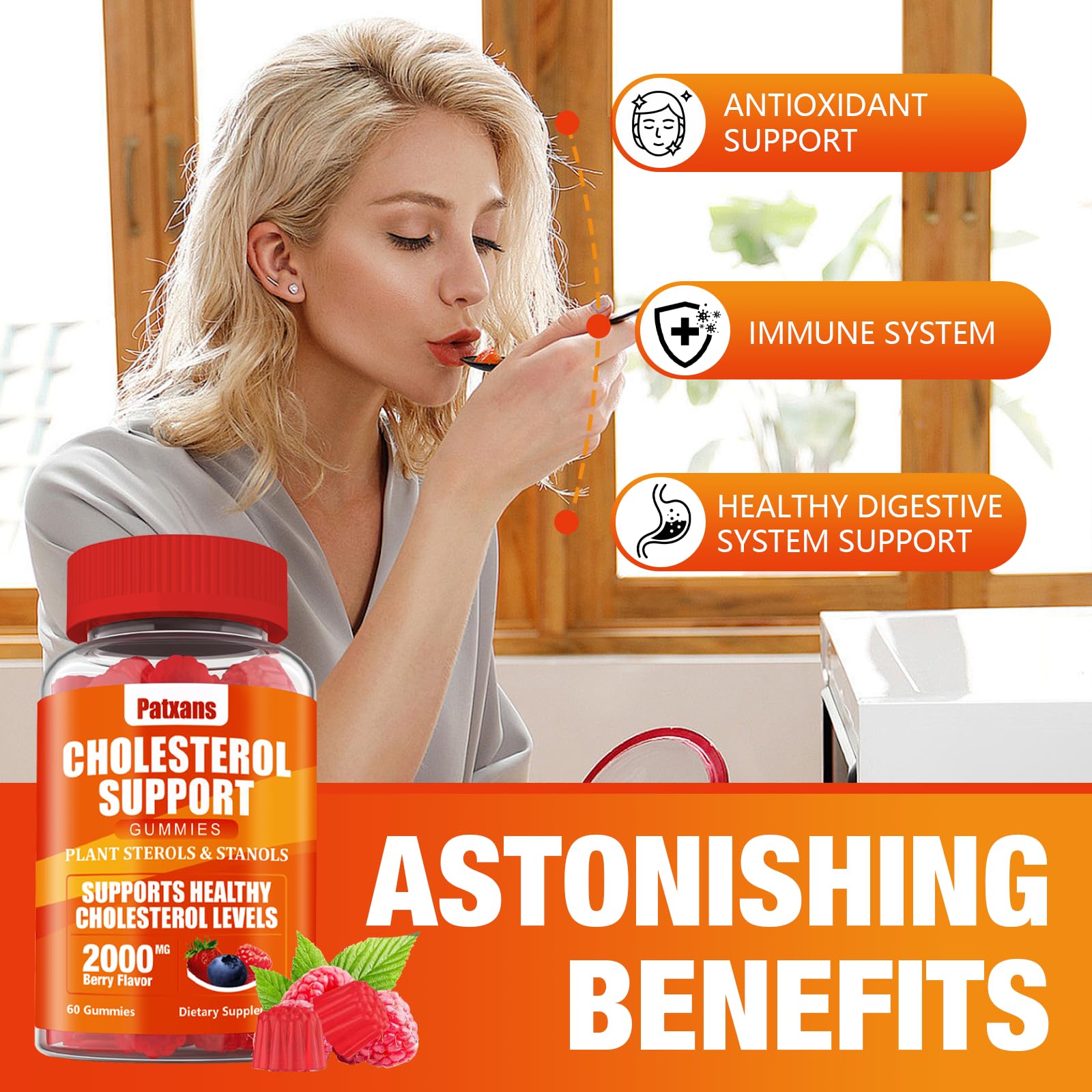 Guggul extract and bergamot orange fruit extract on packaging