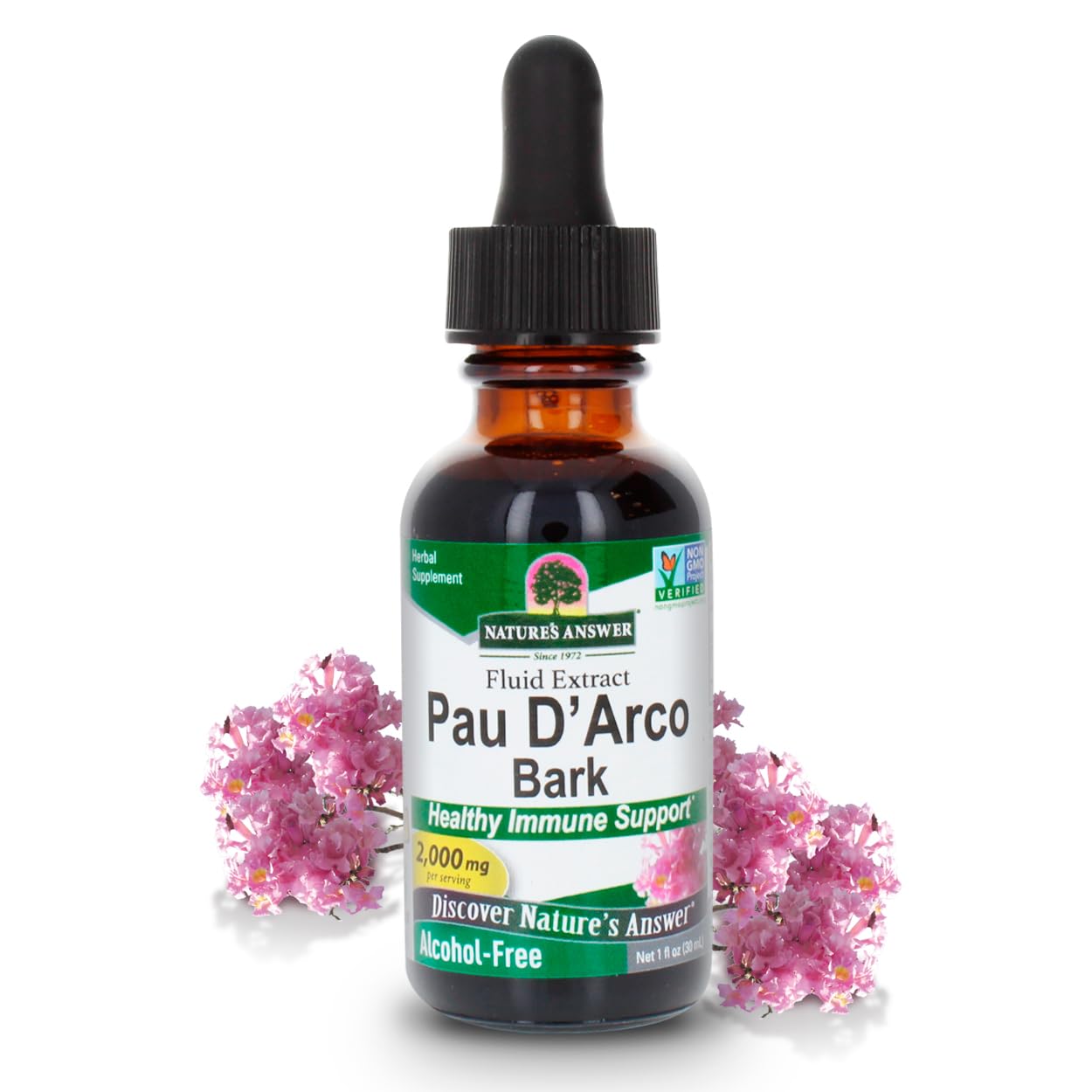 1oz PAU D'Arco Inner Bark extract bottle