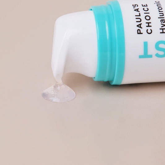 Close-up of booster formula showing ceramides and panthenol