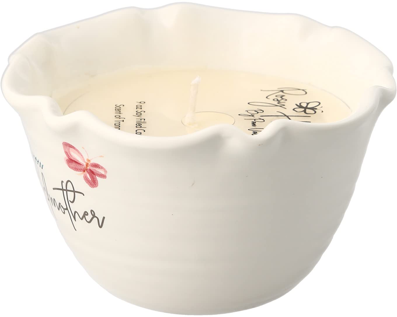 Pavilion Gift Company Love You Godmother candle foam feet protect furniture surfaces.