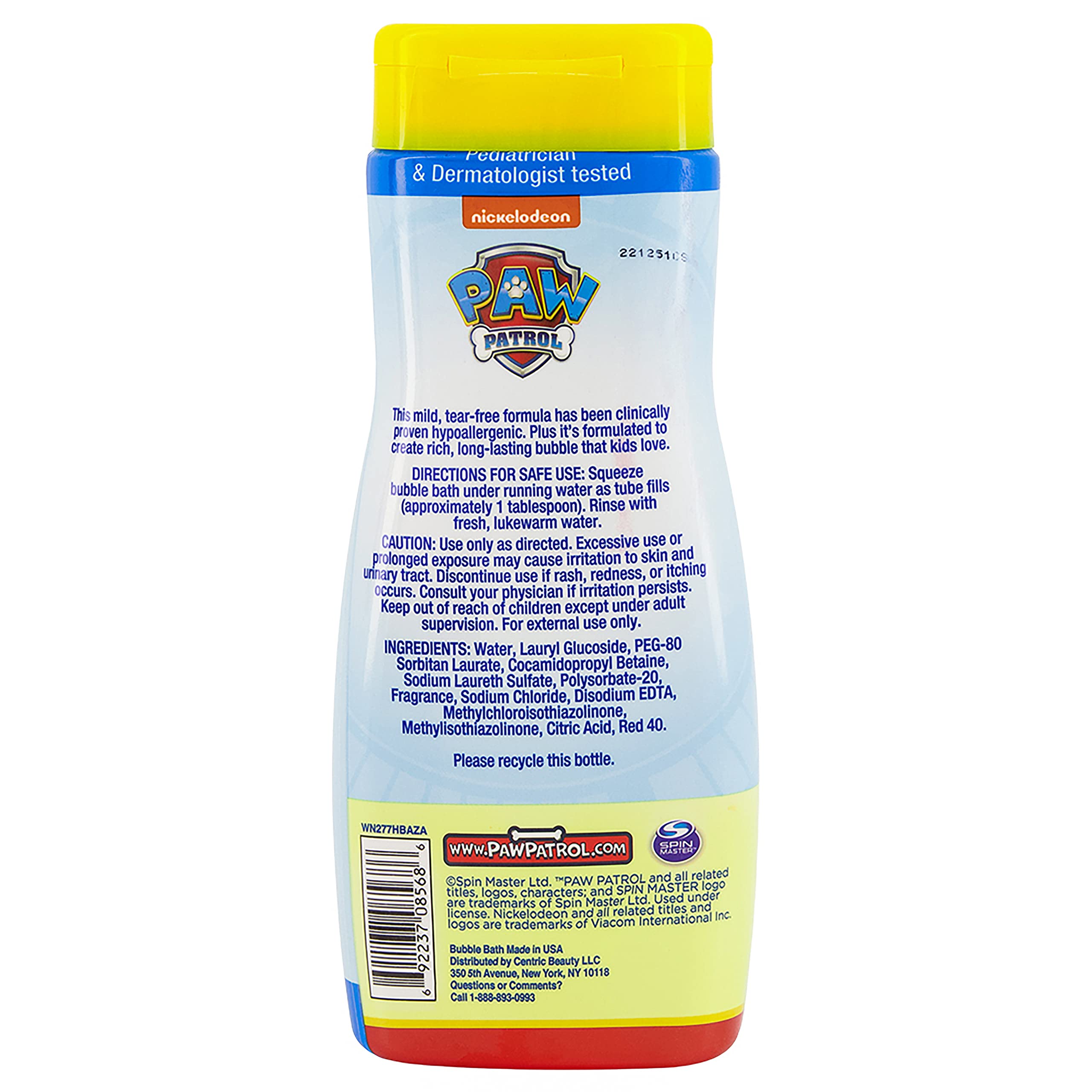 Paw Patrol bubble bath foam creation scene for fun, bubbly bath play.
