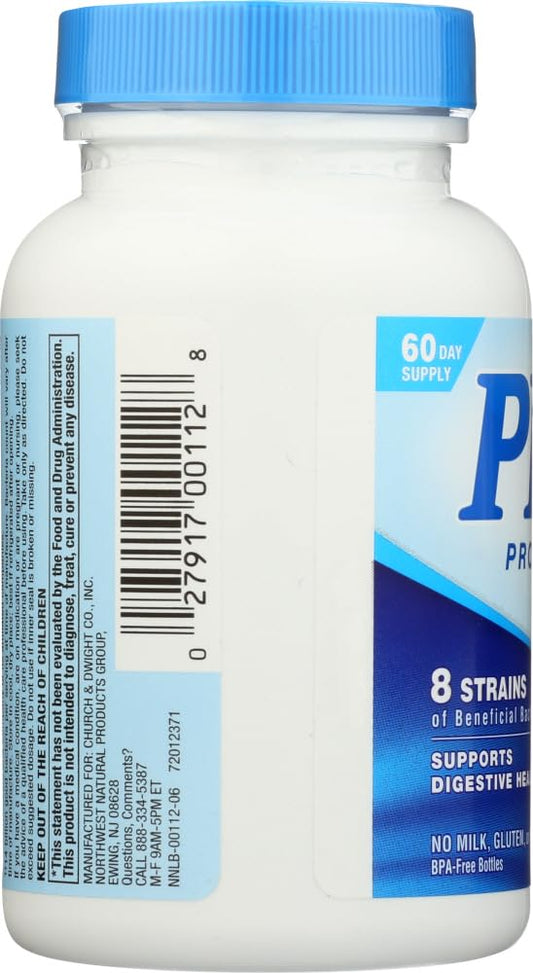 PB8 Pro-biotic Acidophilus 120-count Value Pack bottles (back view)