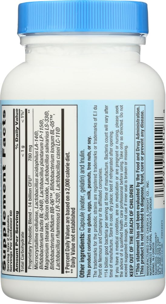 PB8 Pro-biotic Acidophilus 120-count bottle label