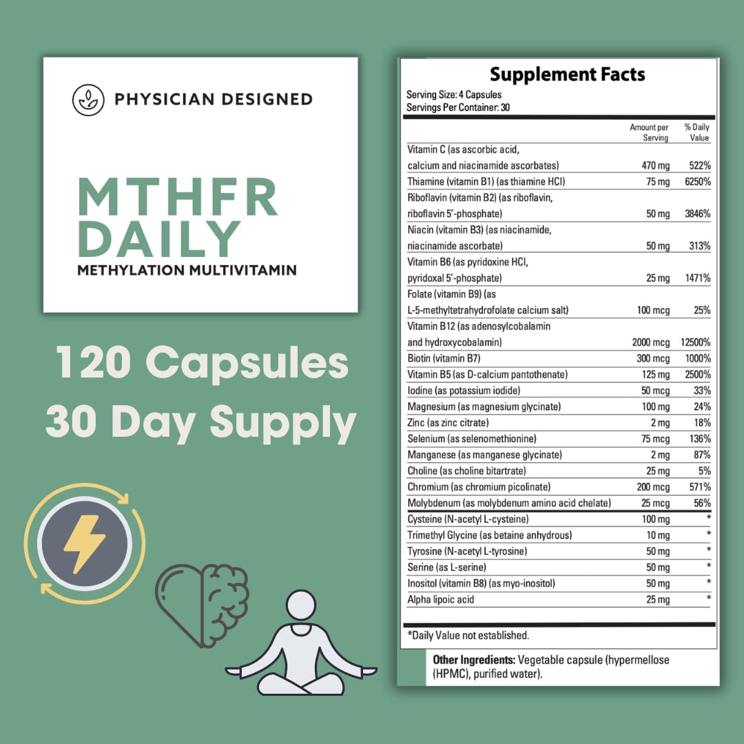 PD VARS MTHFR Daily Multivitamin capsules closeup highlighting methylated B vitamins.