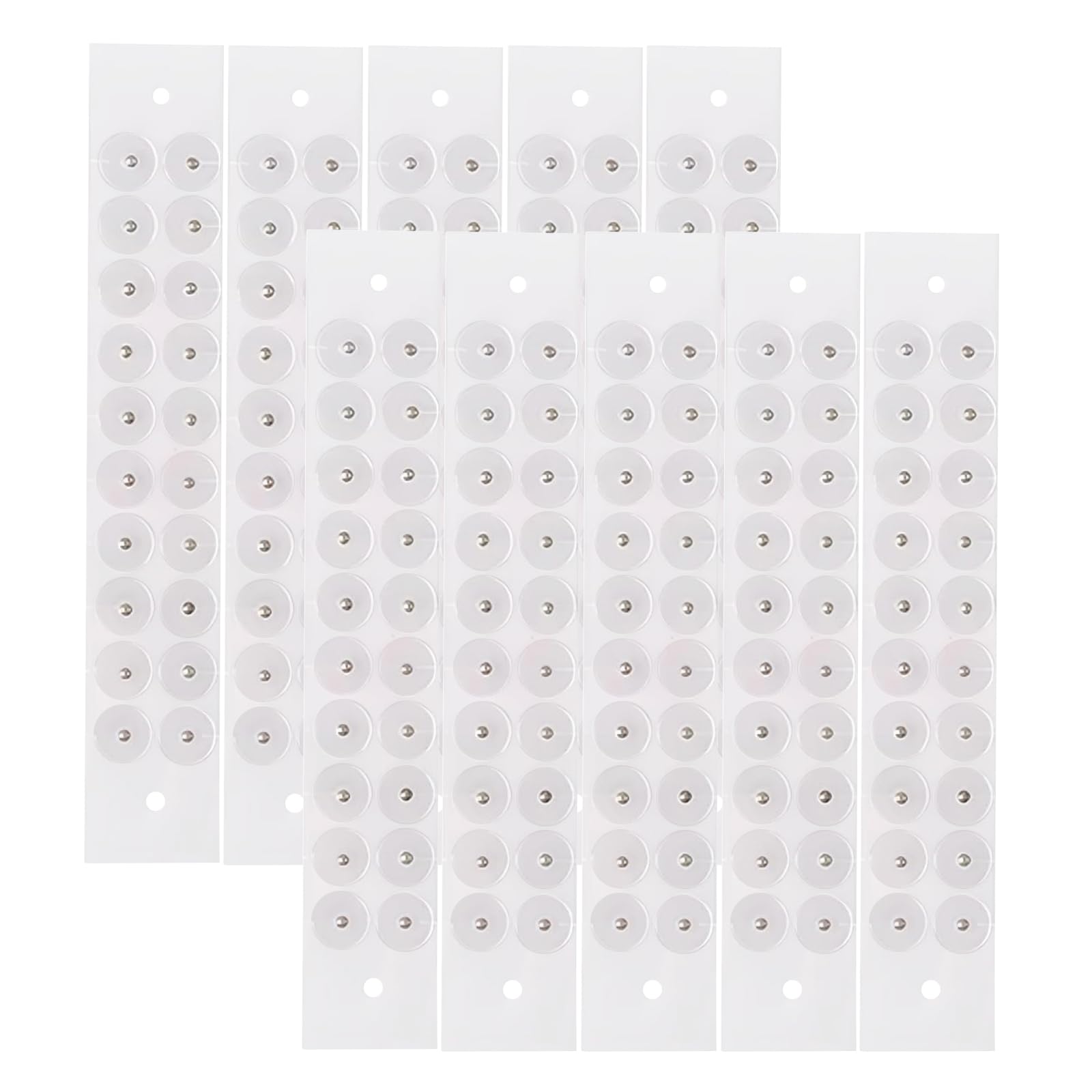 Pddolw Ear Seeds Acupuncture Kit packaging and silver beads close-up