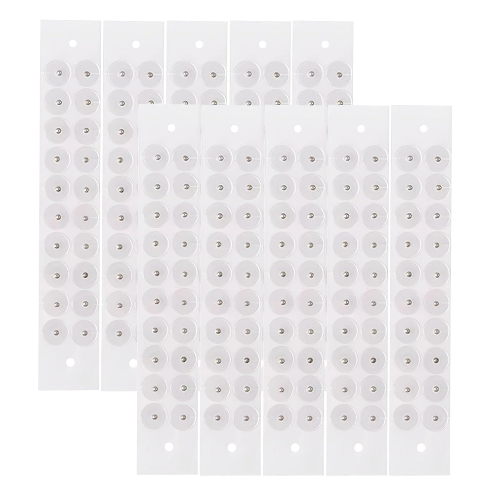 Pddolw Ear Seeds Acupuncture Kit packaging and silver beads close-up