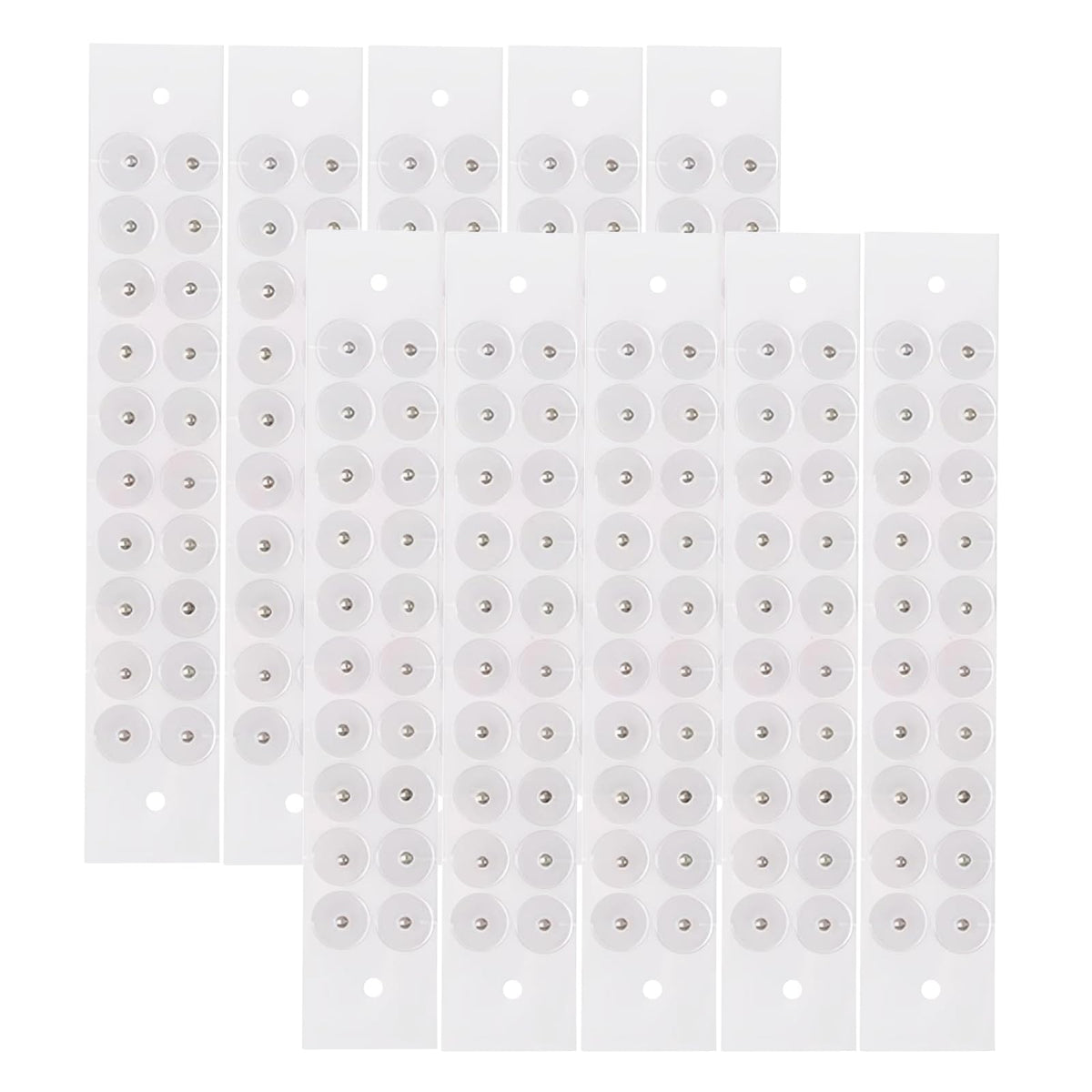 Pddolw Ear Seeds Acupuncture Kit packaging and silver beads close-up