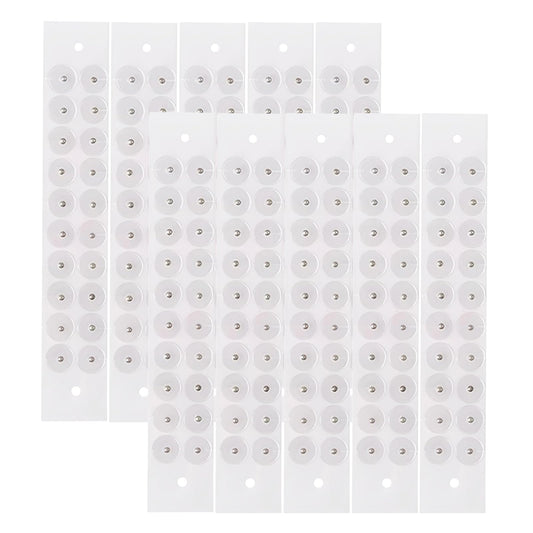Pddolw Ear Seeds Acupuncture Kit packaging and silver beads close-up