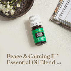Close-up of Peace & Calming II 5 ml bottle