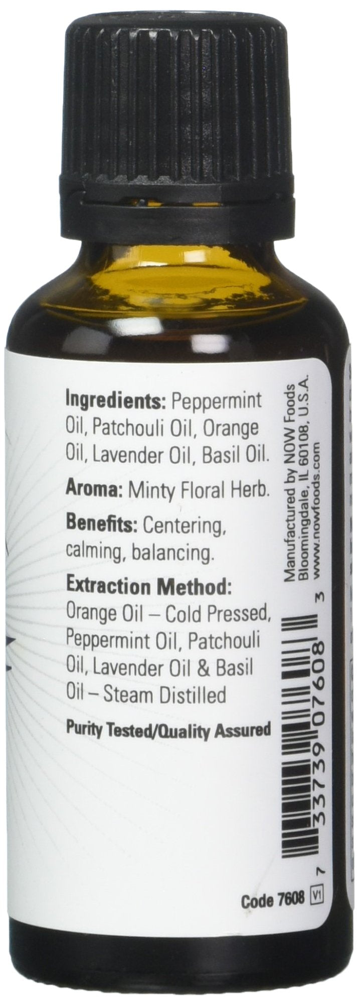 Minty floral herb aroma of Peace & Harmony essential oil blend