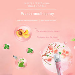 Packaging of Peach Mint Fresh Breath Oral Spray 2-pack