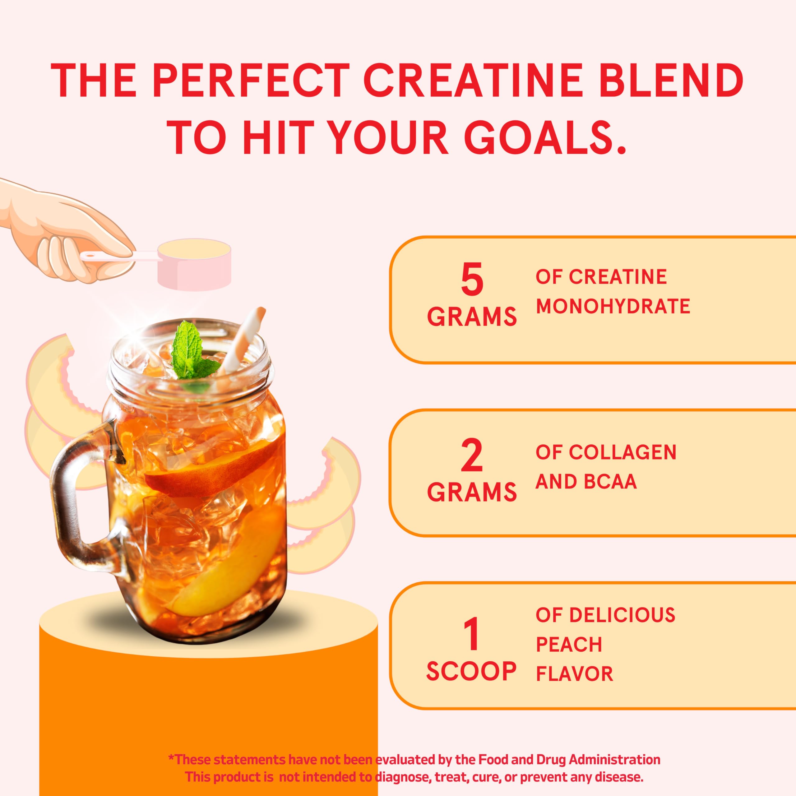 Peach Perfect Creatine with BCAAs