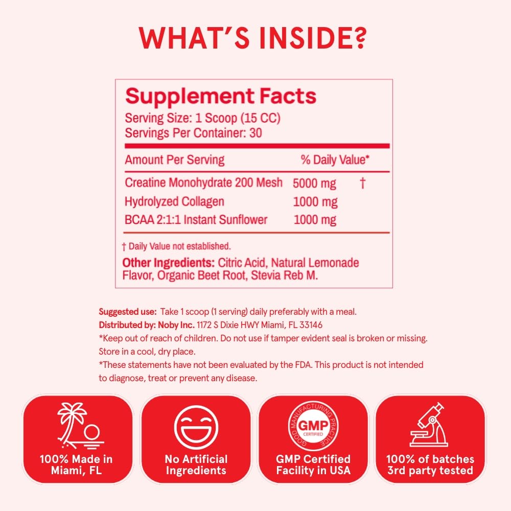 Peach Perfect Creatine for energy, strength, and lean muscle
