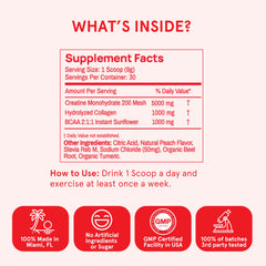 Glute-focused support with Peach Perfect Creatine
