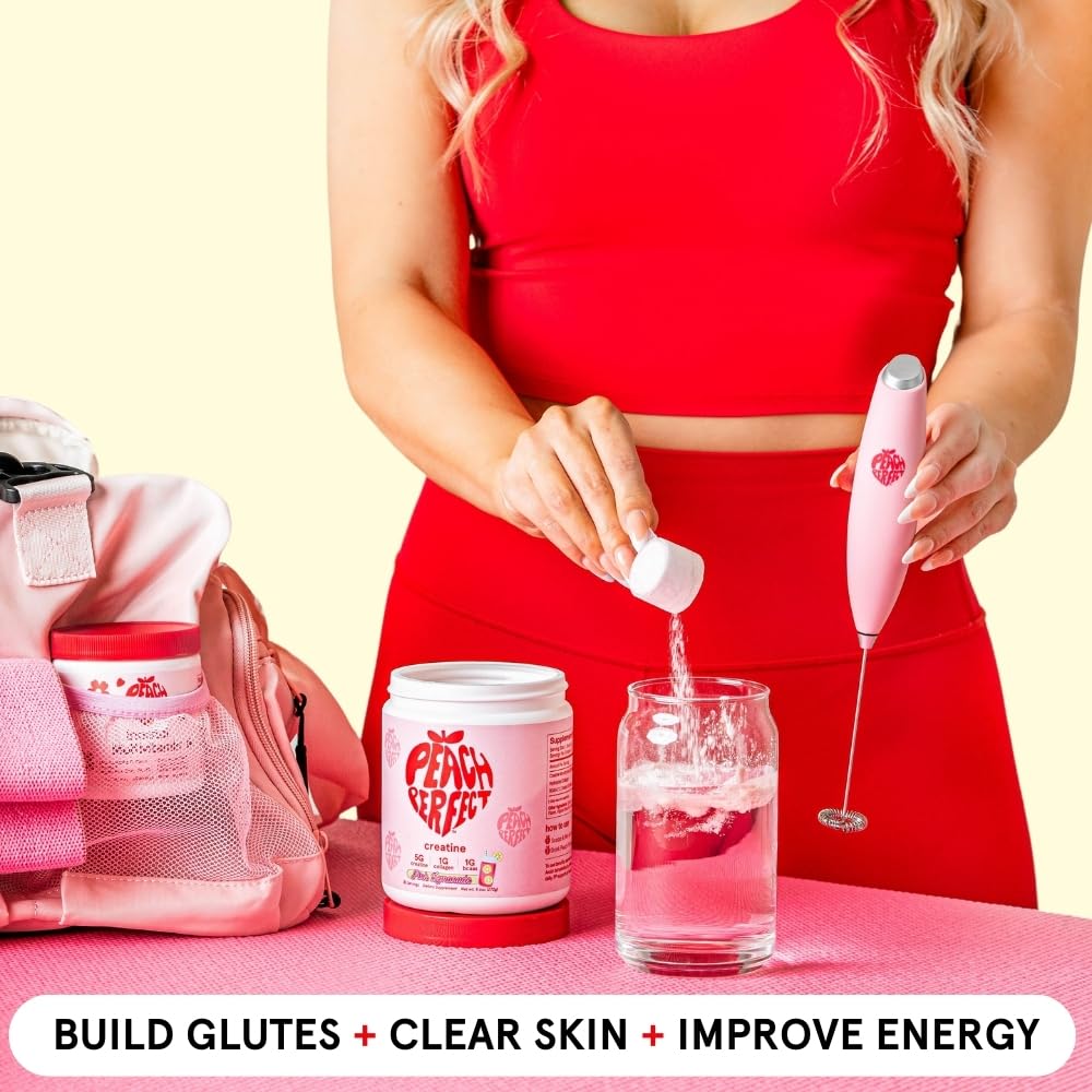 Micronized creatine monohydrate powder – Peach Perfect