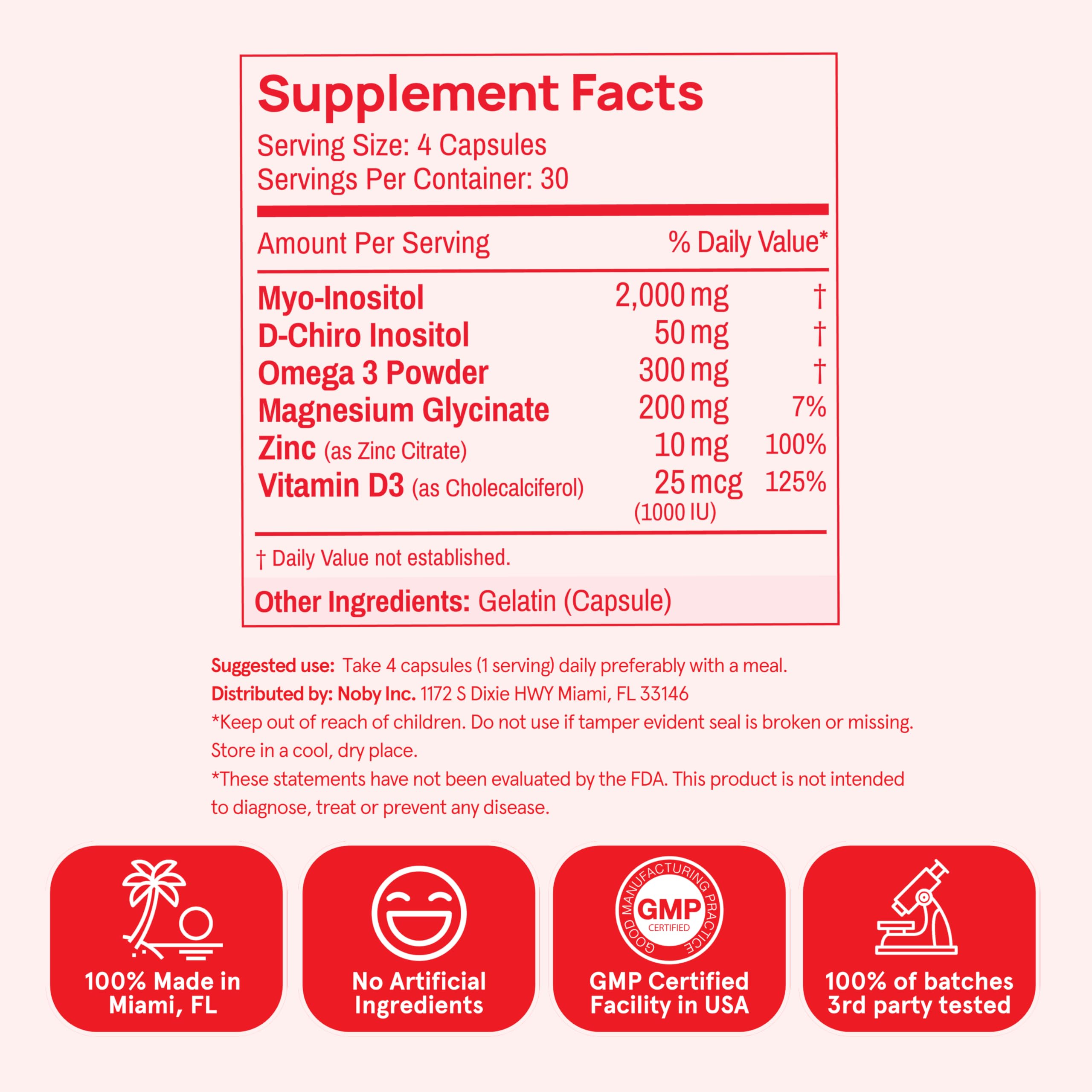 Label and key ingredients showcase