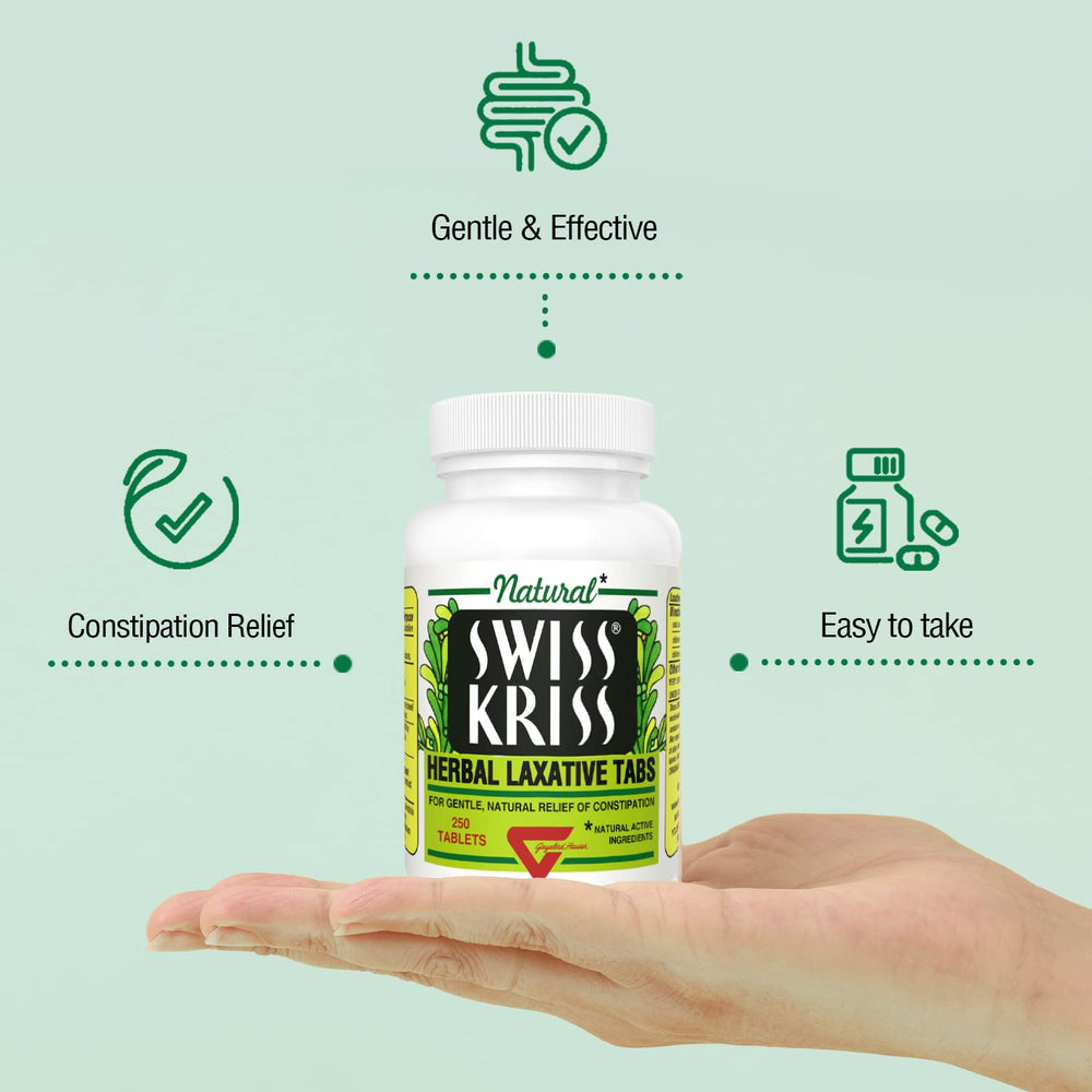 Peach tree leaves reveal relaxing herbal components in Swiss Kriss formula.