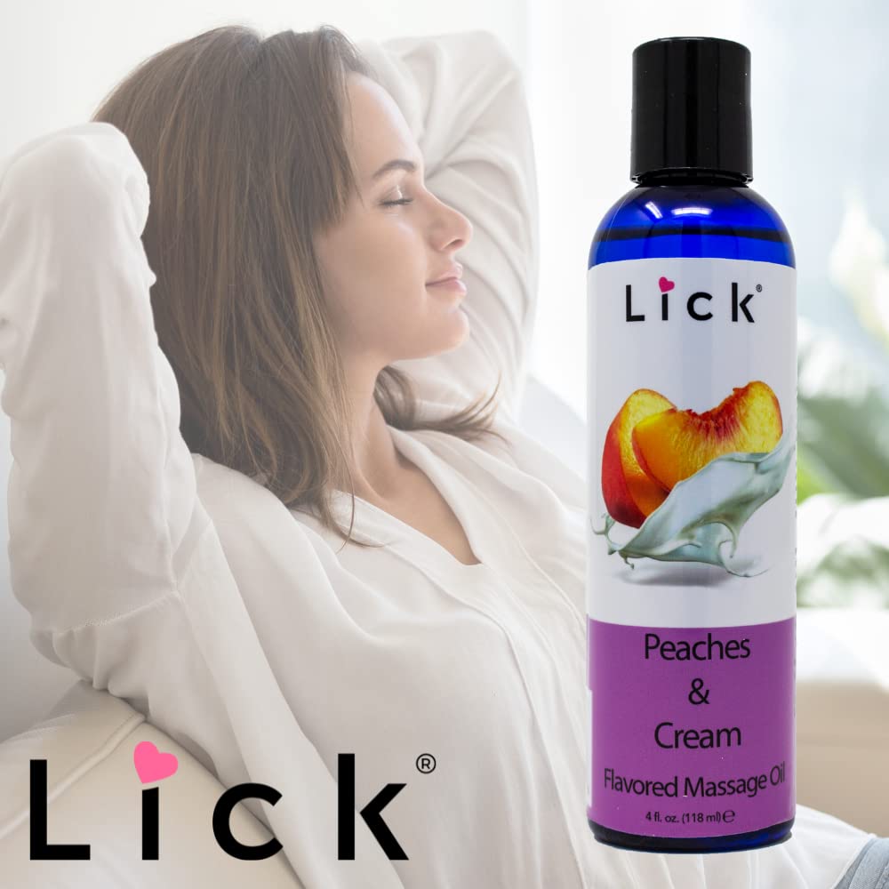 Silky glide massage oil in use