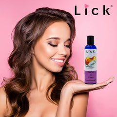 Vegan edible massage oil packaging and USA-made seal