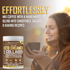 Keto-friendly, sugar-free, zero-carb creamer