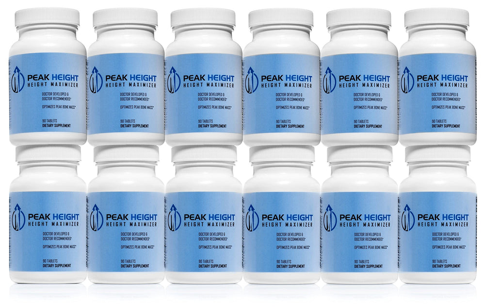Bottle of Peak Height Growth Supplement