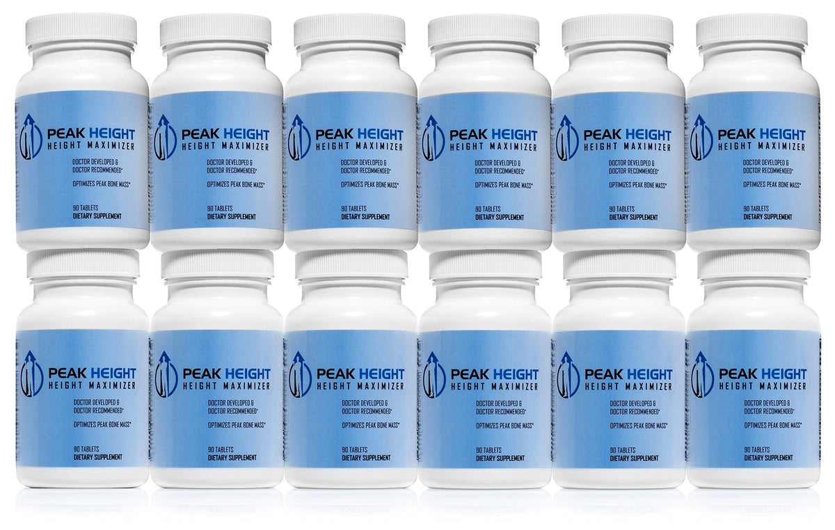 Bottle of Peak Height Growth Supplement
