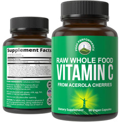Hero image of Peak Performance Raw Whole Food Vitamin C from Acerola Cherry