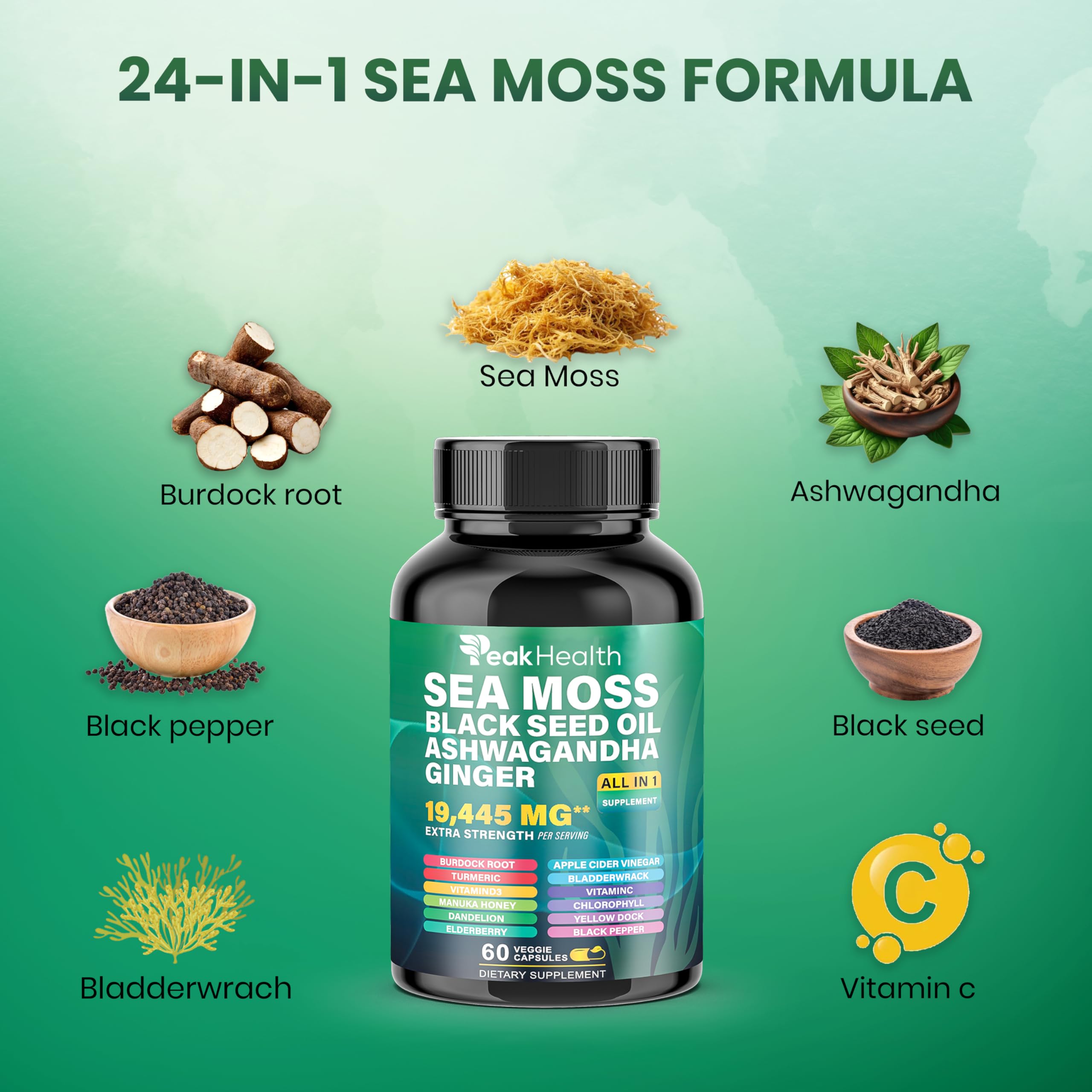 Two-bottle Peakhealth combo pack.