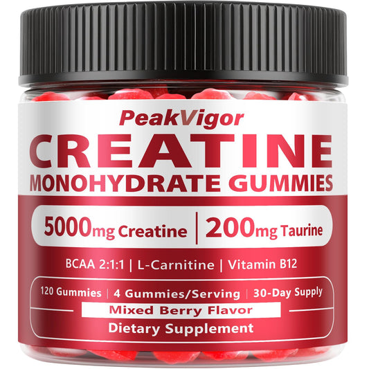 PeakVigor Organics Creatine Gummies packaging