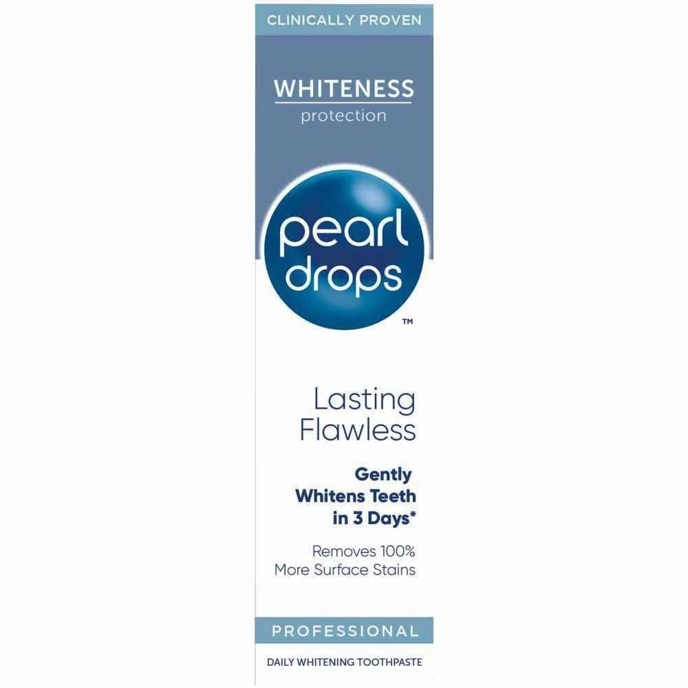 Close-up of Pearl Drops toothpaste texture