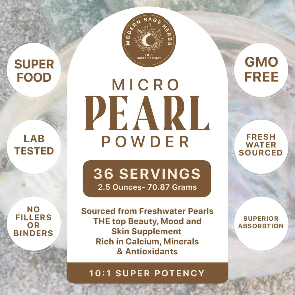 Mineral profile highlighting calcium and silicon in pearl powder
