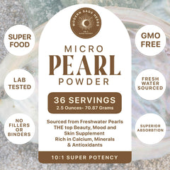 Mineral profile highlighting calcium and silicon in pearl powder