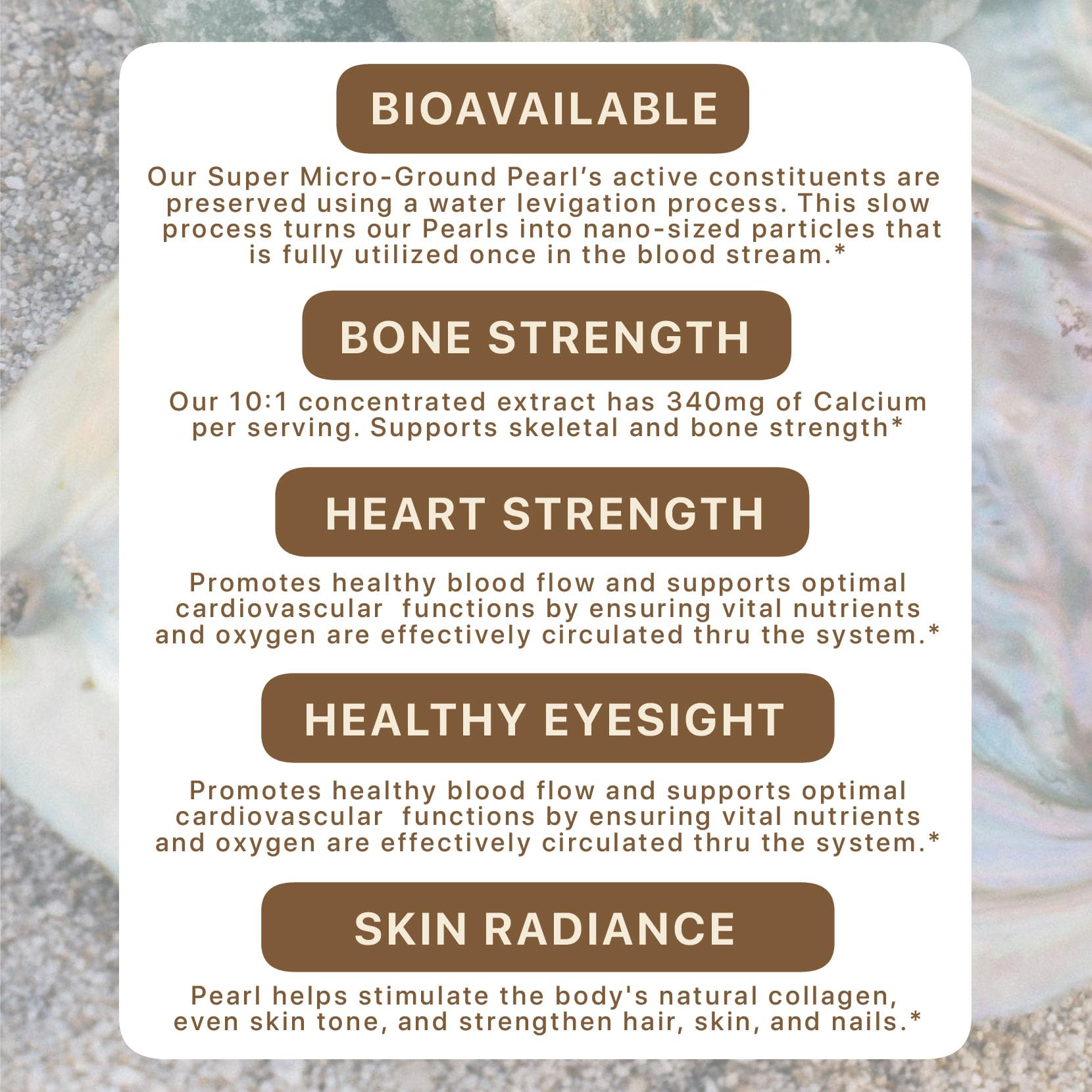 Pearl powder used in DIY skincare and face care