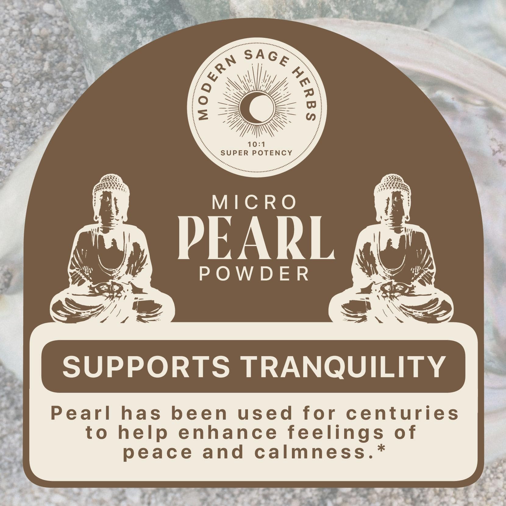 Pearl powder added to smoothie and tea for consumption