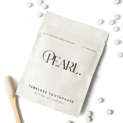 Sensitivity relief from Pearl toothpaste tablets
