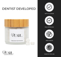 Reusable packaging for Pearl toothpaste tablets