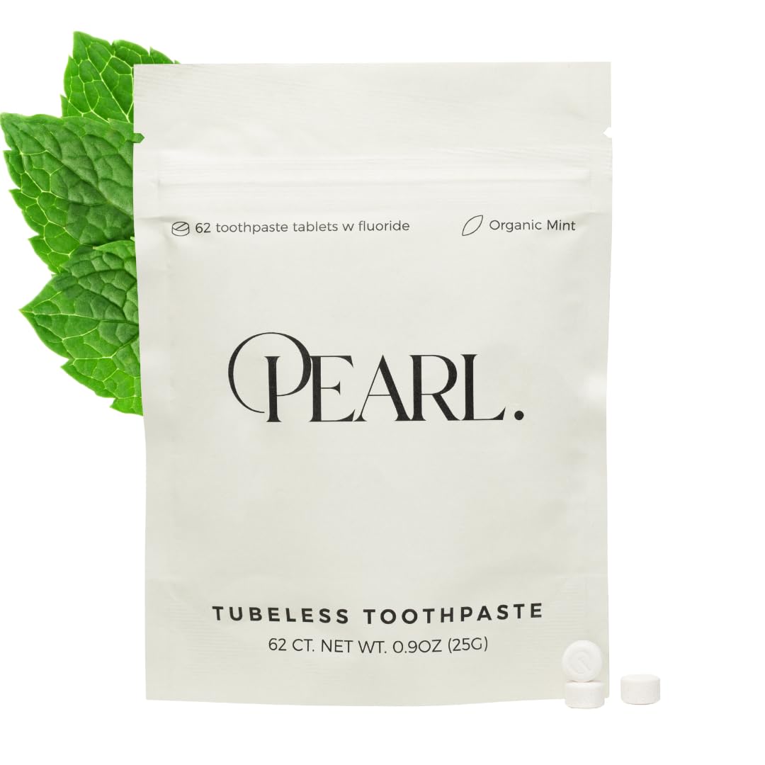 TSA approved Pearl toothpaste tablets