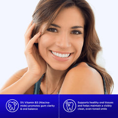 Fluoride-free label on PearlSmile toothpaste