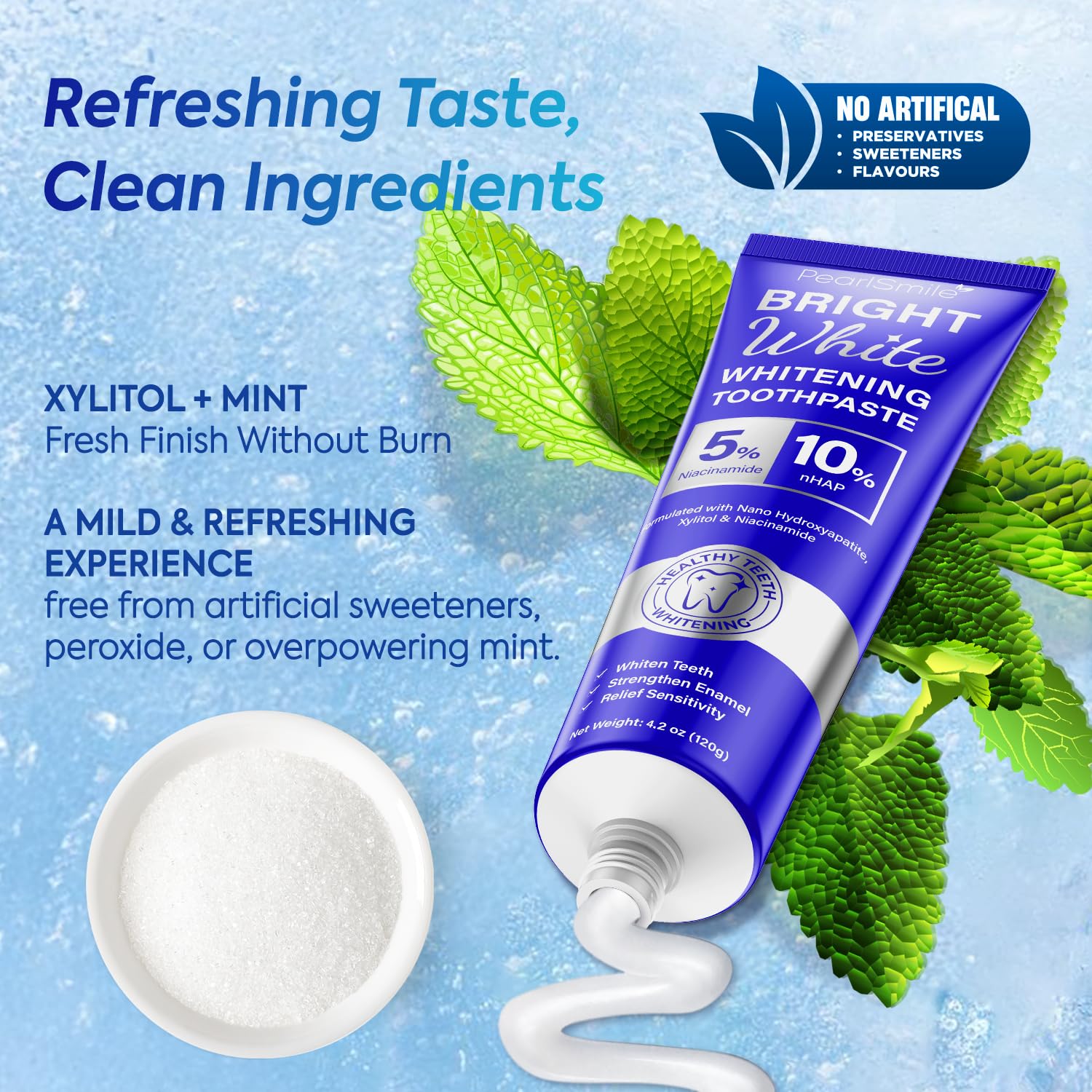 Enamel protection and mineral replenishment graphic