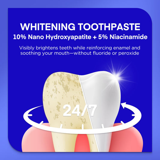 Front view of PearlSmile toothpaste tube