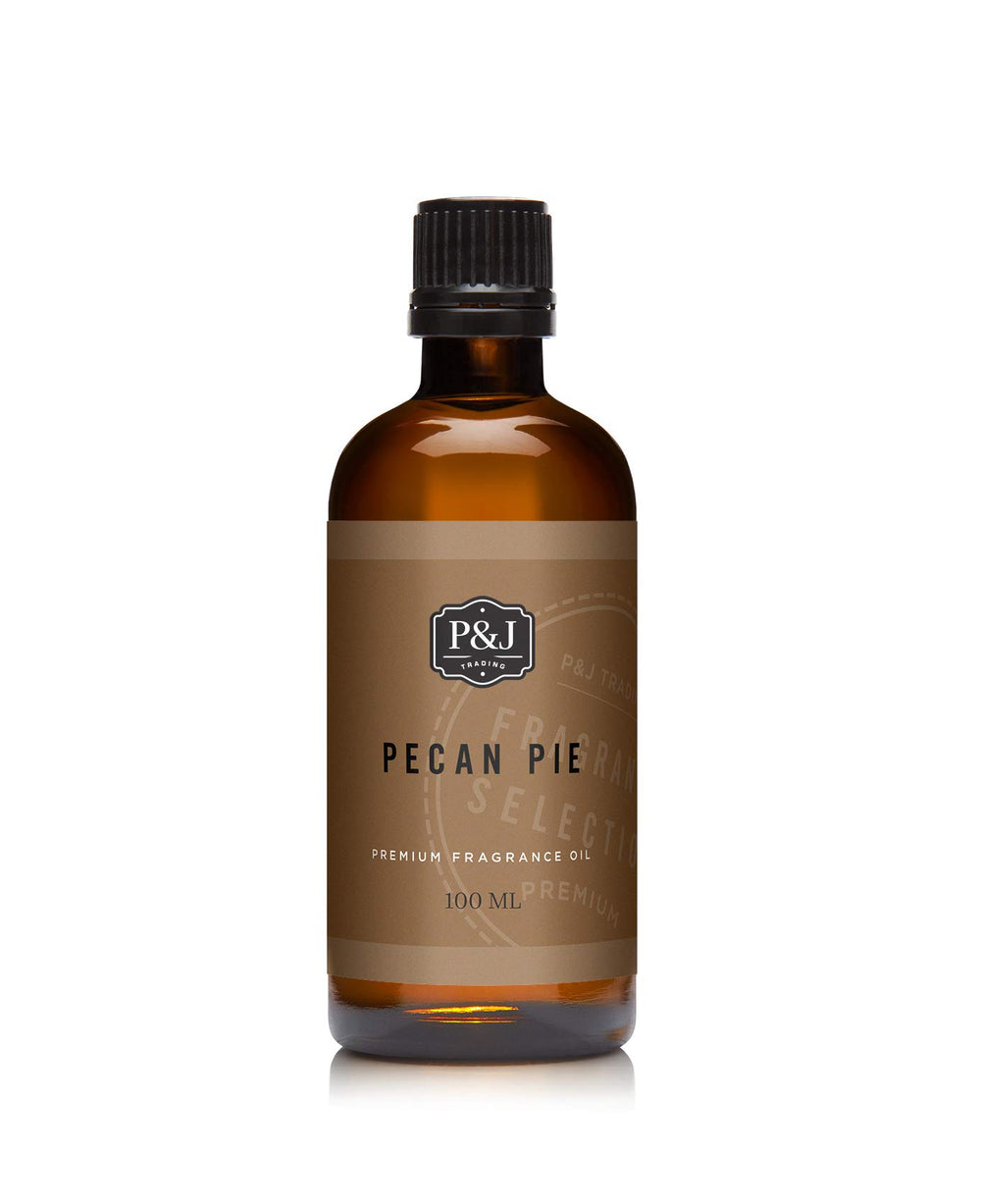 P&J Trading Pecan Pie Scented Oil 100ml amber bottle with euro dropper cap