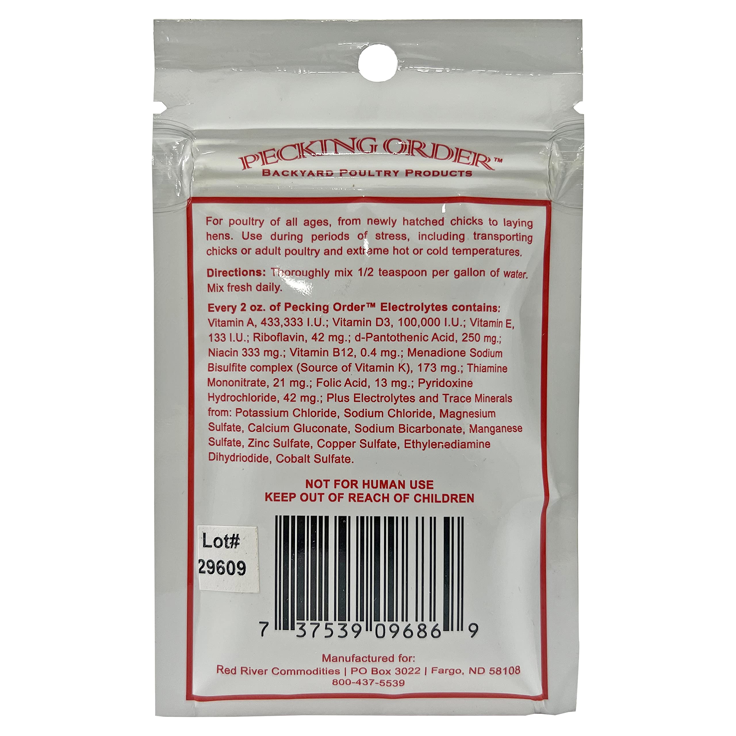 Poultry electrolytes with vitamins and trace minerals for chicks and hens, yellow label - image 2