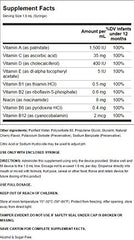 Dosing options for Pedia Poly-Vite Drops (liquid multivitamin)