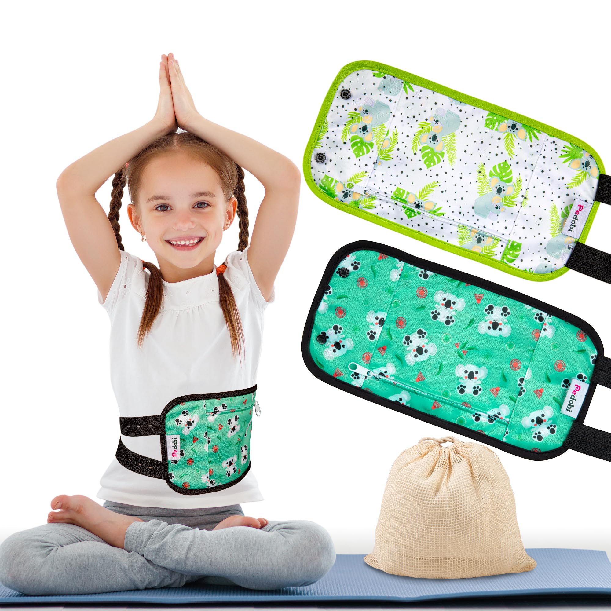 Pedobi Castor Oil Pack Wrap for Kids – front view
