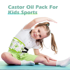 Applying castor oil to the inner layer of the wrap