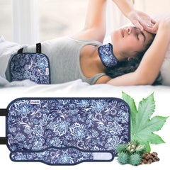 Pedobi castor oil pack wrap blue and white ready for display