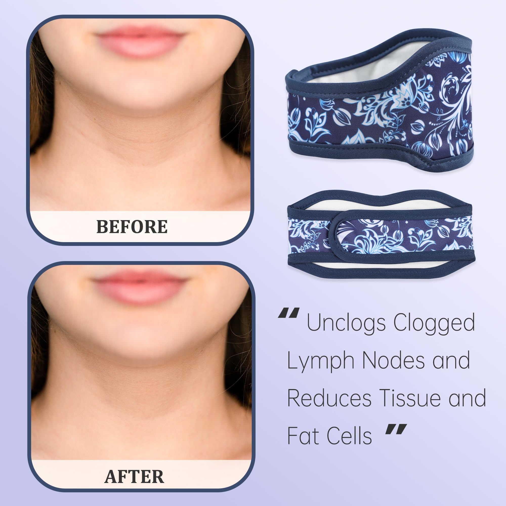 Castor oil pack wrap worn around neck and abdomen