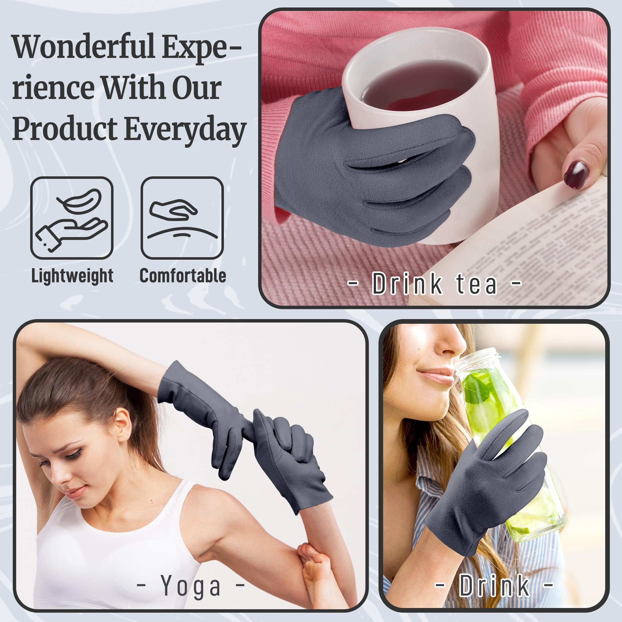 Pedobi castor oil pack wrap glove-style for hands