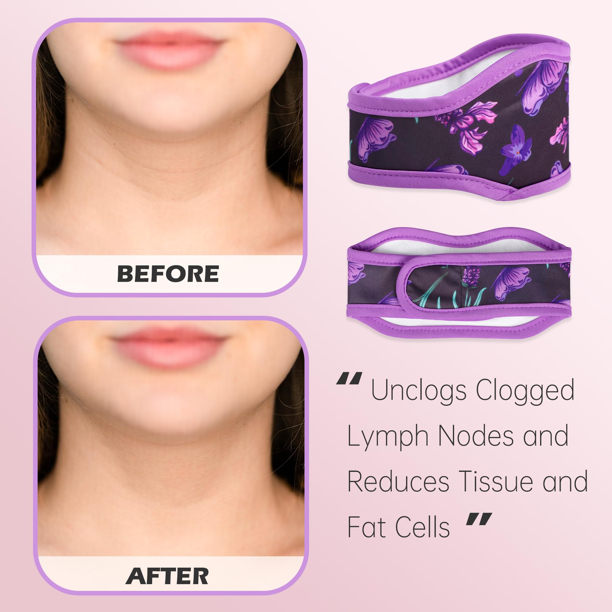 Pedobi castor oil pack wrap neck coverage with secure straps for stable wear.