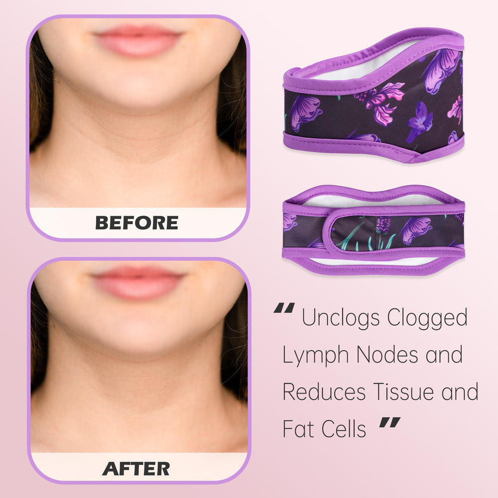 Pedobi castor oil pack wrap neck coverage with secure straps for stable wear.